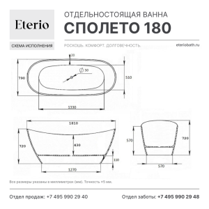 Сполето 180, техническая схема